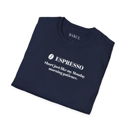 CoffeeTherapy T-Shirt – Irony Is the Best Cure (Right After Coffee)