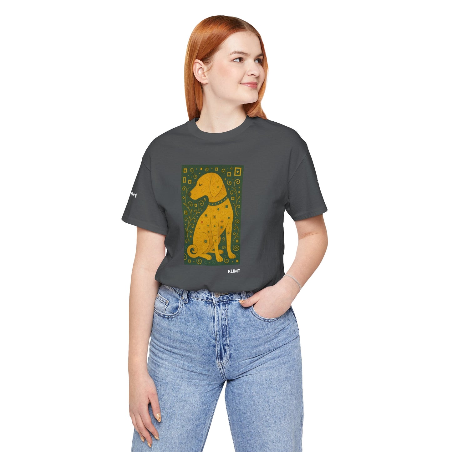 Unisex T-Shirt con cane DOGART  - KLIMT - Dipinto iconico rivisitato con i cani