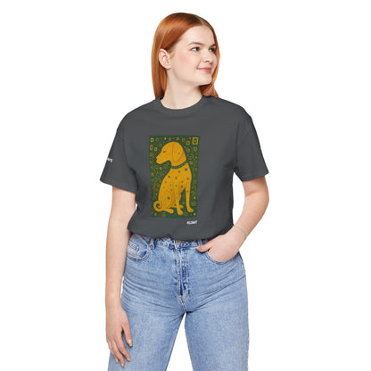 Unisex T-Shirt con cane DOGART  - KLIMT - Dipinto iconico rivisitato con i cani