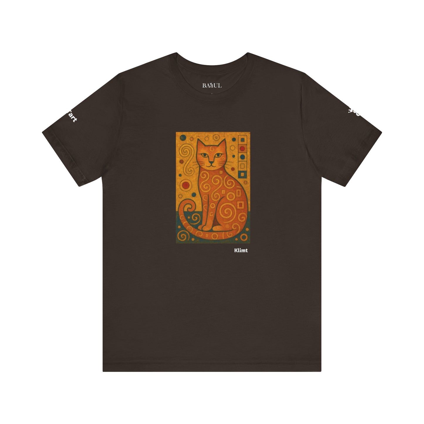 T-shirt unisex CATART - KLIMT - Dipinto iconico rivisitato con i gatti