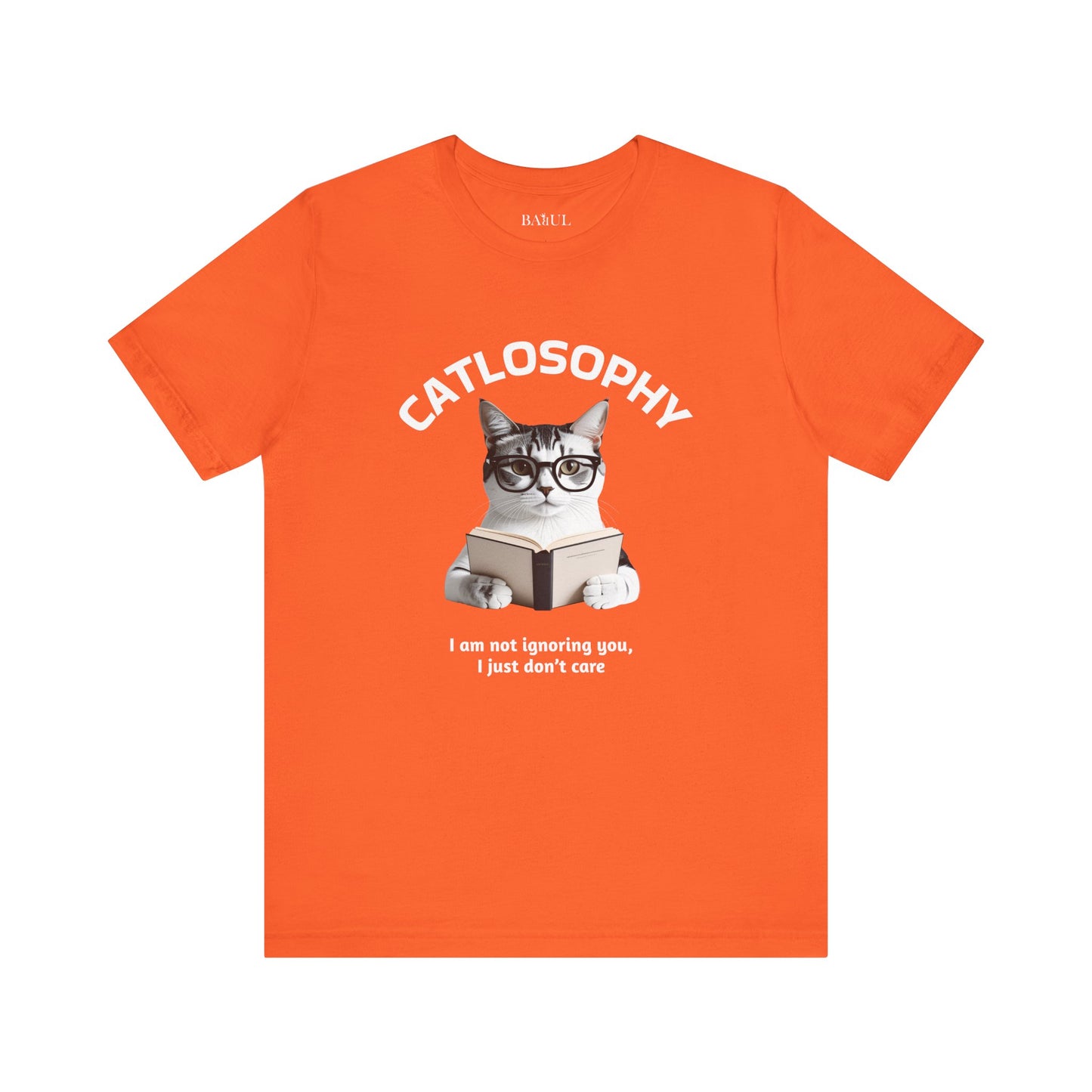 Catlosophy Unisex Jersey Maglietta a maniche corte – Design "Non ti sto ignorando, solo che non me ne frega niente"