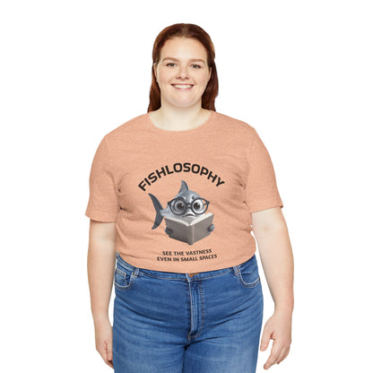 Fishlosophy Unisex Jersey Maglietta a maniche corte – Vedi la vastità anche in spazi ristretti.