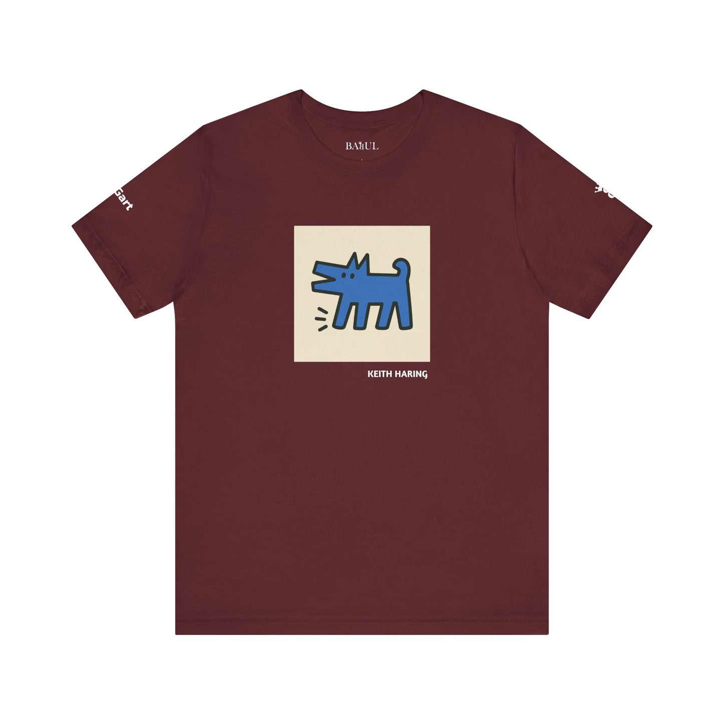 Unisex T-Shirt con cane DOGART  - KEITH HARING - Dipinto iconico rivisitato con i cani