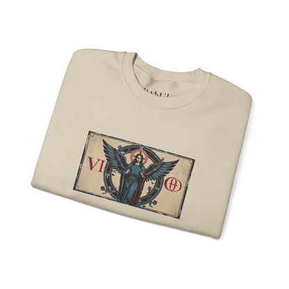 Vergine - Felpa Zodiaco Gotico, grafica in Blu