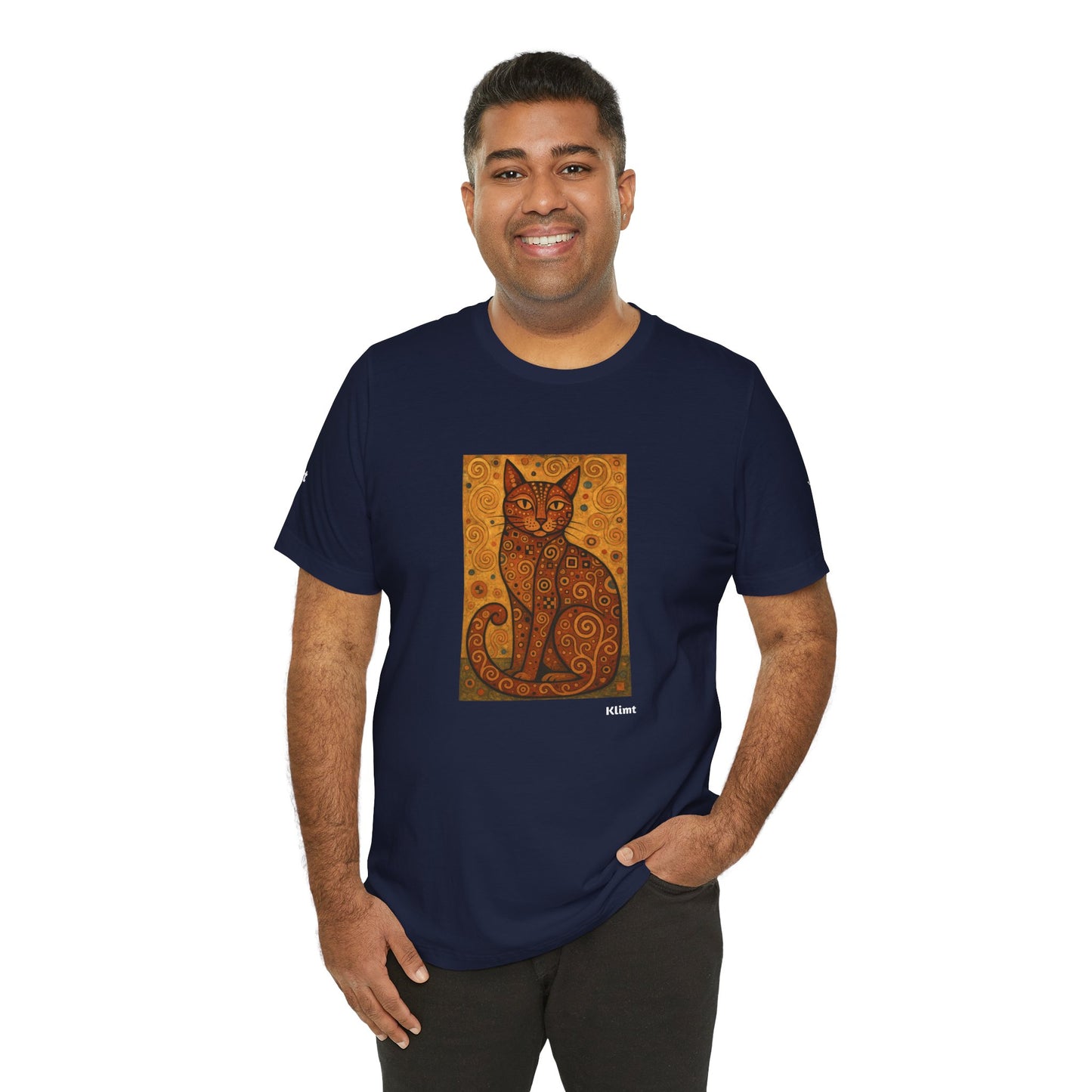 T-shirt unisex CATART - KLIMT - Arte classica, reinterpretata dai gatti.