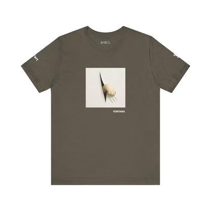 T-shirt unisex CATART - FONTANA - Un dipinto iconico rivisitato con i gatti