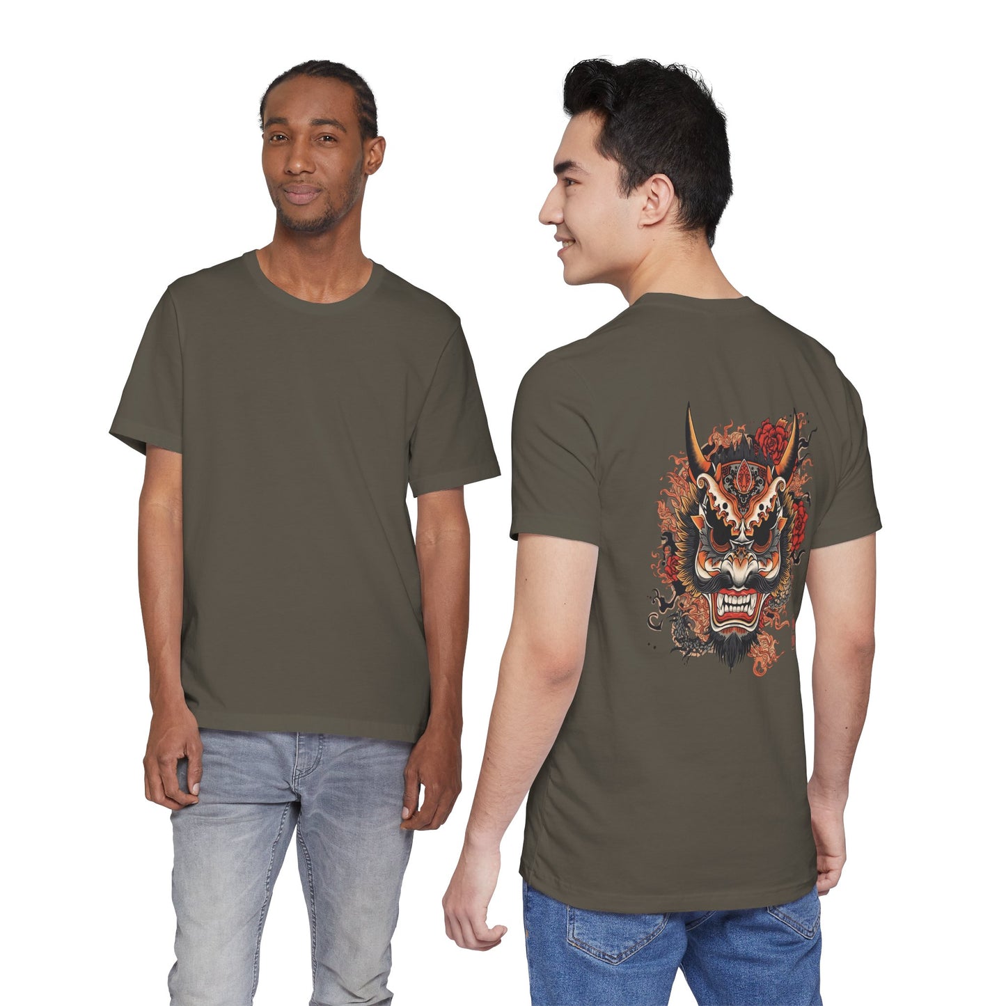 The Bold Oni Mask Streetwear T-Shirt