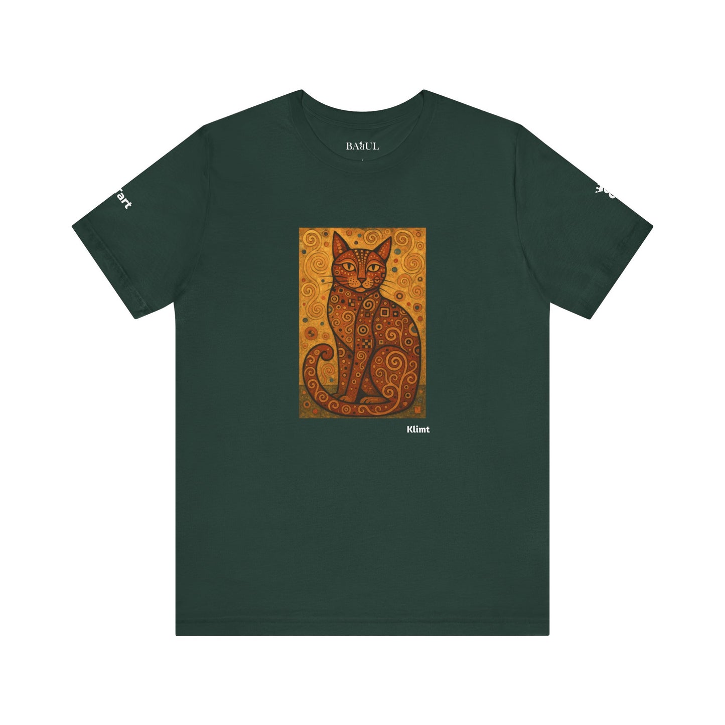 T-shirt unisex CATART - KLIMT - Arte classica, reinterpretata dai gatti.