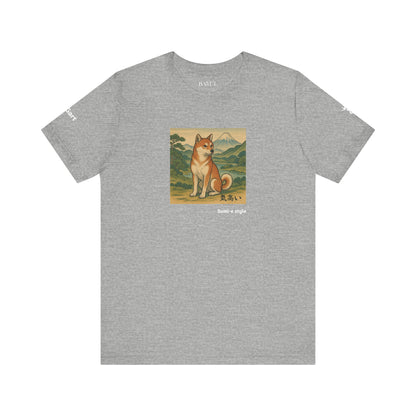 Unisex T-Shirt con cane DOGART - STILE SUMI-E - Dipinto iconico rivisitato con i cani
