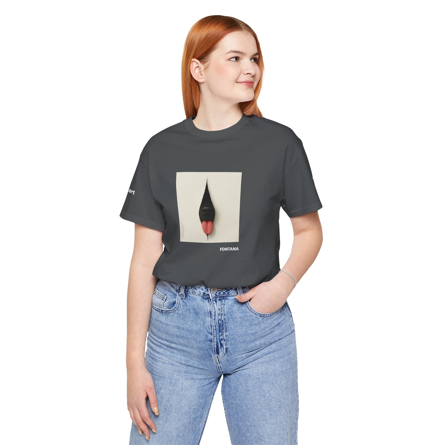 T-Shirt unisex  DOGART - FONTANA - Un dipinto iconico rivisitato con i cani