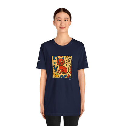 T-shirt unisex CATART - MIRO - Dipinto iconico rivisitato con i gatti