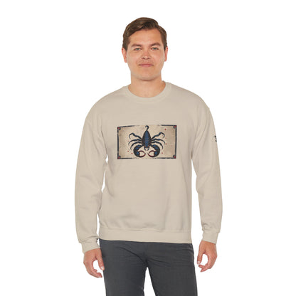 Scorpione - Felpa Zodiaco Gotico, grafica in Blu