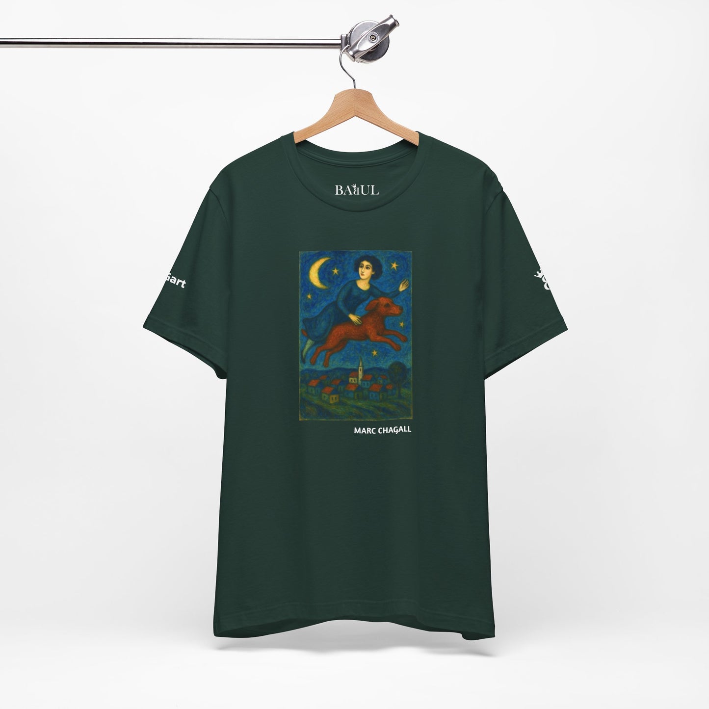 T-Shirt unisex  DOGART - MARC CHAGALL - Un dipinto iconico rivisitato con i cani