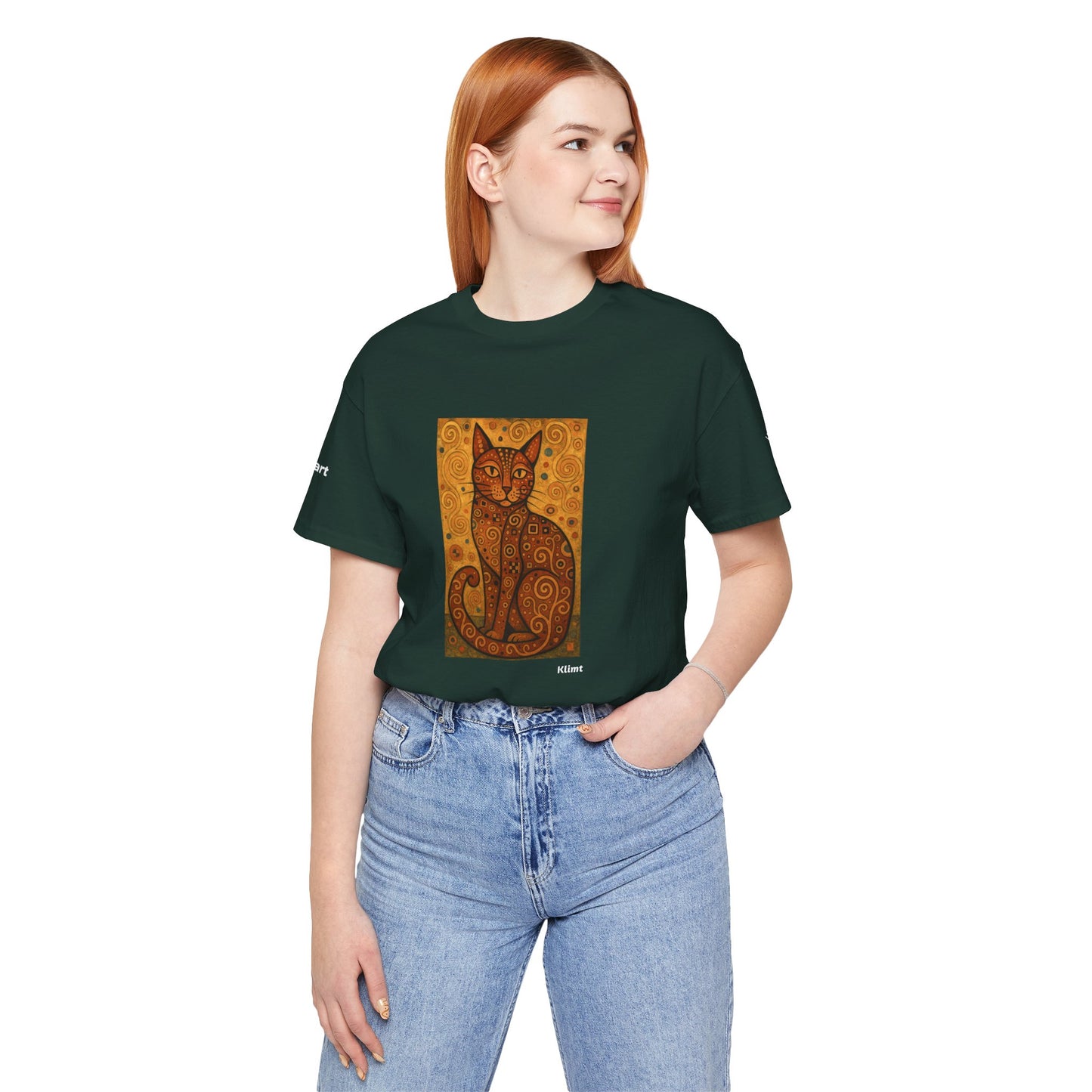 T-shirt unisex CATART - KLIMT - Arte classica, reinterpretata dai gatti.