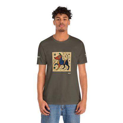T-Shirt unisex  DOGART - MIRO - Dipinto iconico rivisitato con i cani