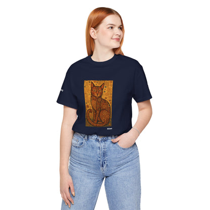 T-shirt unisex CATART - KLIMT - Arte classica, reinterpretata dai gatti.