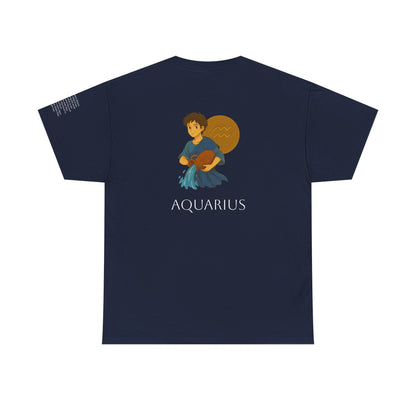 ACQUARIO - T-shirt Zodiacali da sogno: la magia delle stelle in stile Ghibli