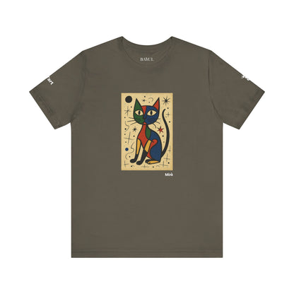 T-shirt unisex CATART - MIRO - Dipinto iconico rivisitato con i gatti