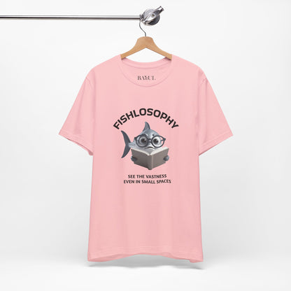 Fishlosophy Unisex Jersey Maglietta a maniche corte – Vedi la vastità anche in spazi ristretti.
