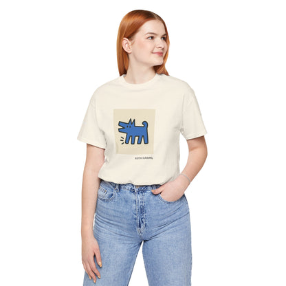 Unisex T-Shirt con cane DOGART  - KEITH HARING - Dipinto iconico rivisitato con i cani