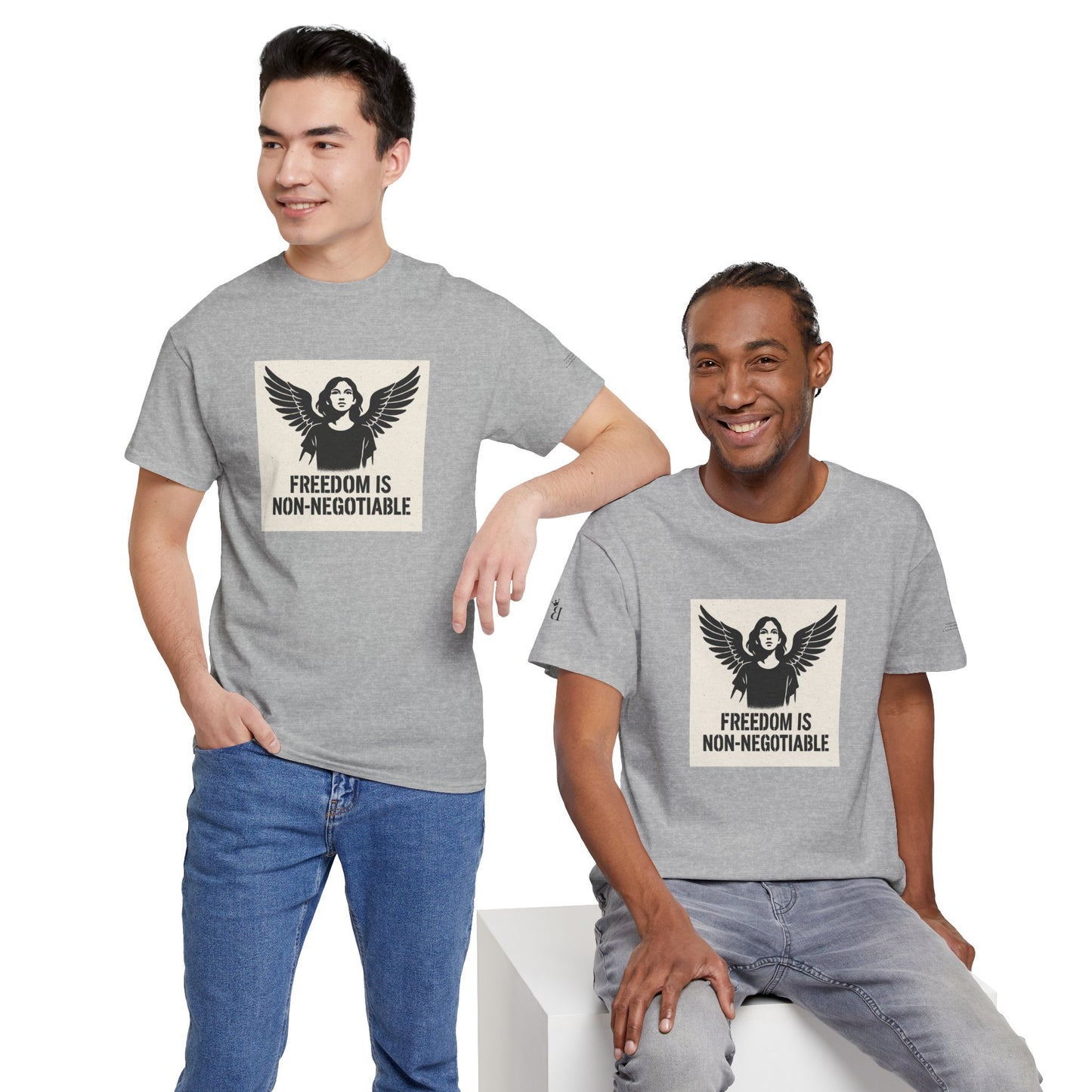 Rebel Graphic Tee - Unisex Heavy Cotton T-Shirt for the Wild at Heart. Rebel Tees, Born to Be Worn - FREEDOM IS NON-NEGOTIABLE