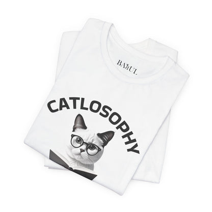 Catlosophy Unisex Jersey Maglietta a maniche corte – Design "Riposare non è pigrizia"