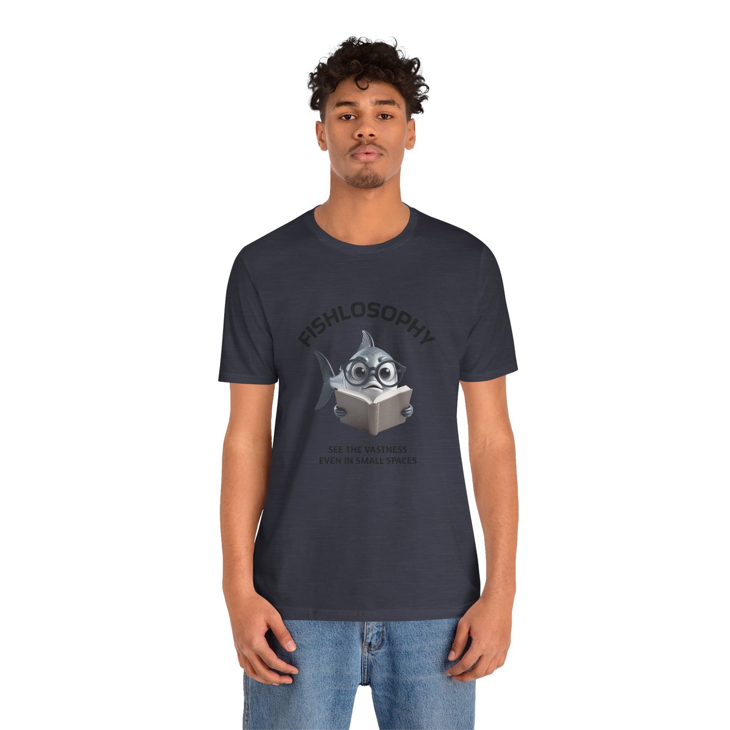 Fishlosophy Unisex Jersey Maglietta a maniche corte – Vedi la vastità anche in spazi ristretti.