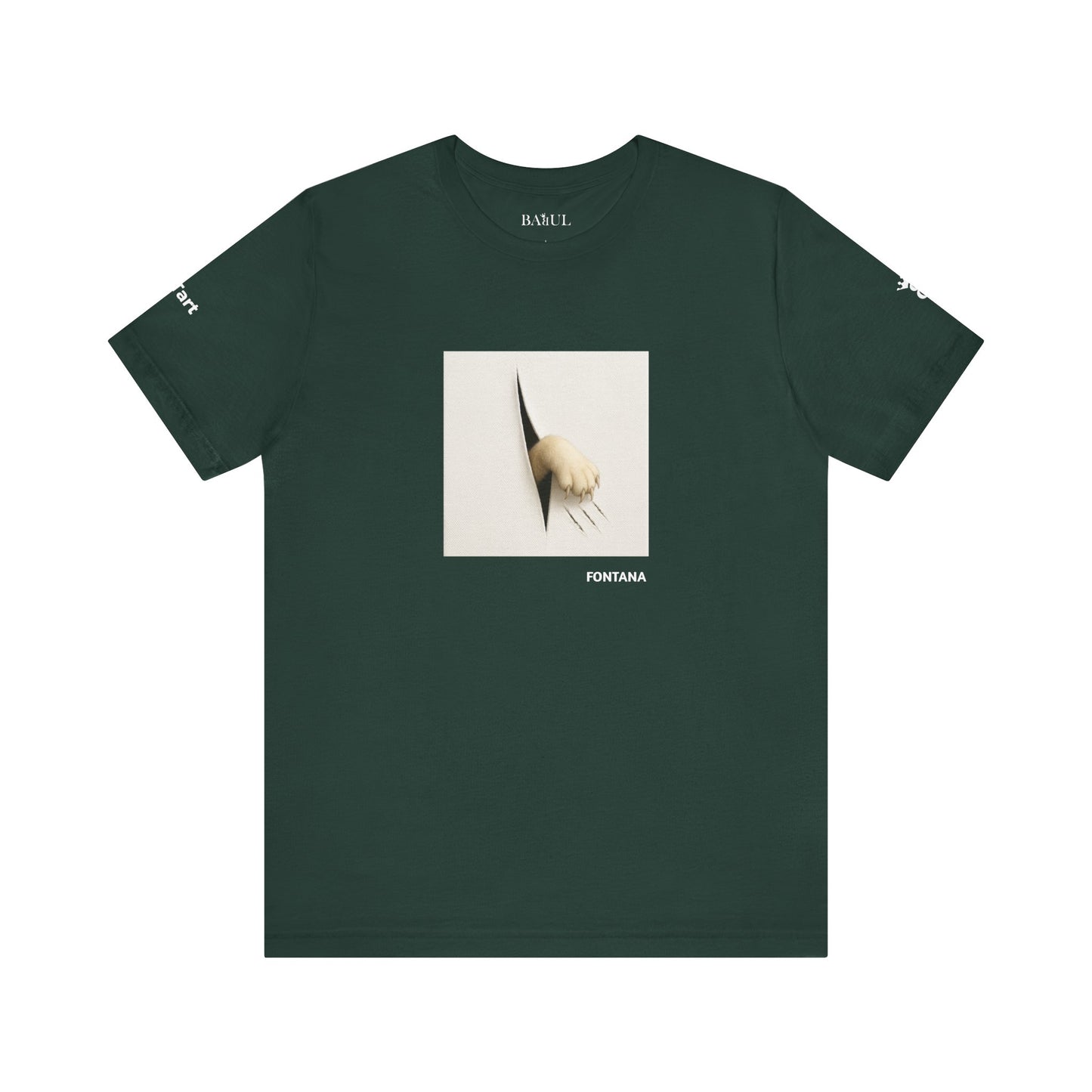 T-shirt unisex CATART - FONTANA - Un dipinto iconico rivisitato con i gatti
