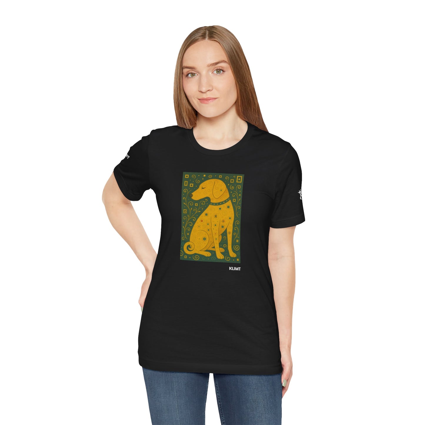 Unisex T-Shirt con cane DOGART  - KLIMT - Dipinto iconico rivisitato con i cani