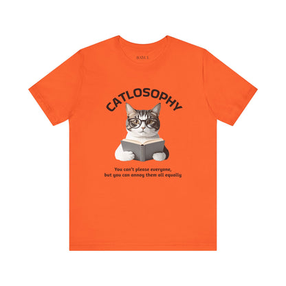 Catlosophy Unisex Jersey Maglietta a maniche corte – Design "Non puoi accontentare tutti"