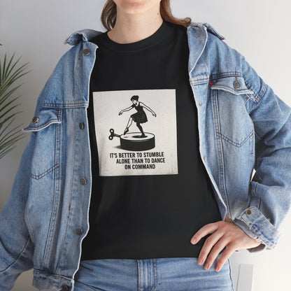 T-shirt Ribelle – Maglietta Unisex in Cotone Pesante per Spiriti Liberi.
