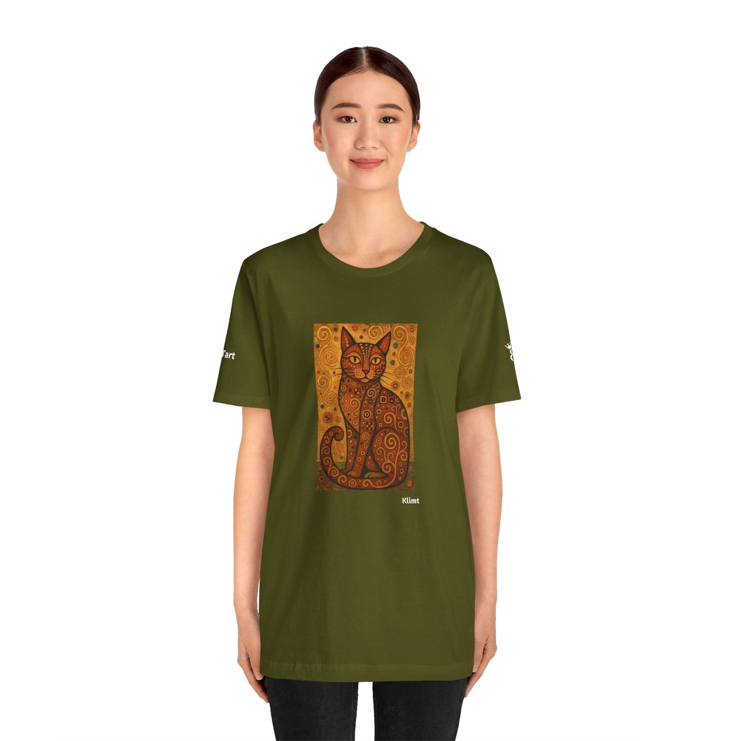 T-shirt unisex CATART - KLIMT - Arte classica, reinterpretata dai gatti.