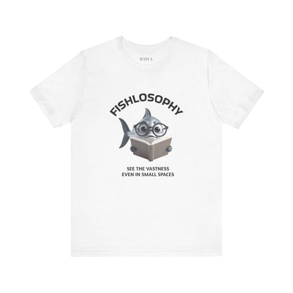 Fishlosophy Unisex Jersey Maglietta a maniche corte – Vedi la vastità anche in spazi ristretti.