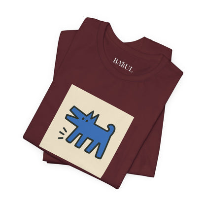 Unisex T-Shirt con cane DOGART  - KEITH HARING - Dipinto iconico rivisitato con i cani