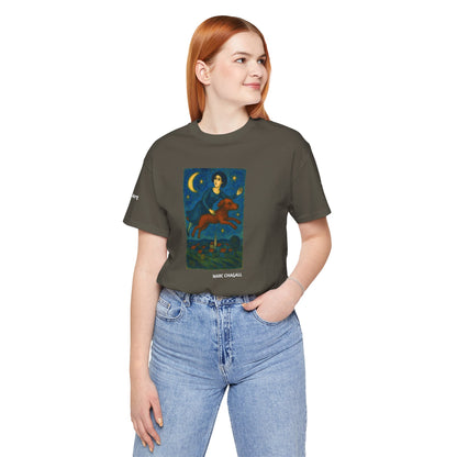 T-Shirt unisex  DOGART - MARC CHAGALL - Un dipinto iconico rivisitato con i cani