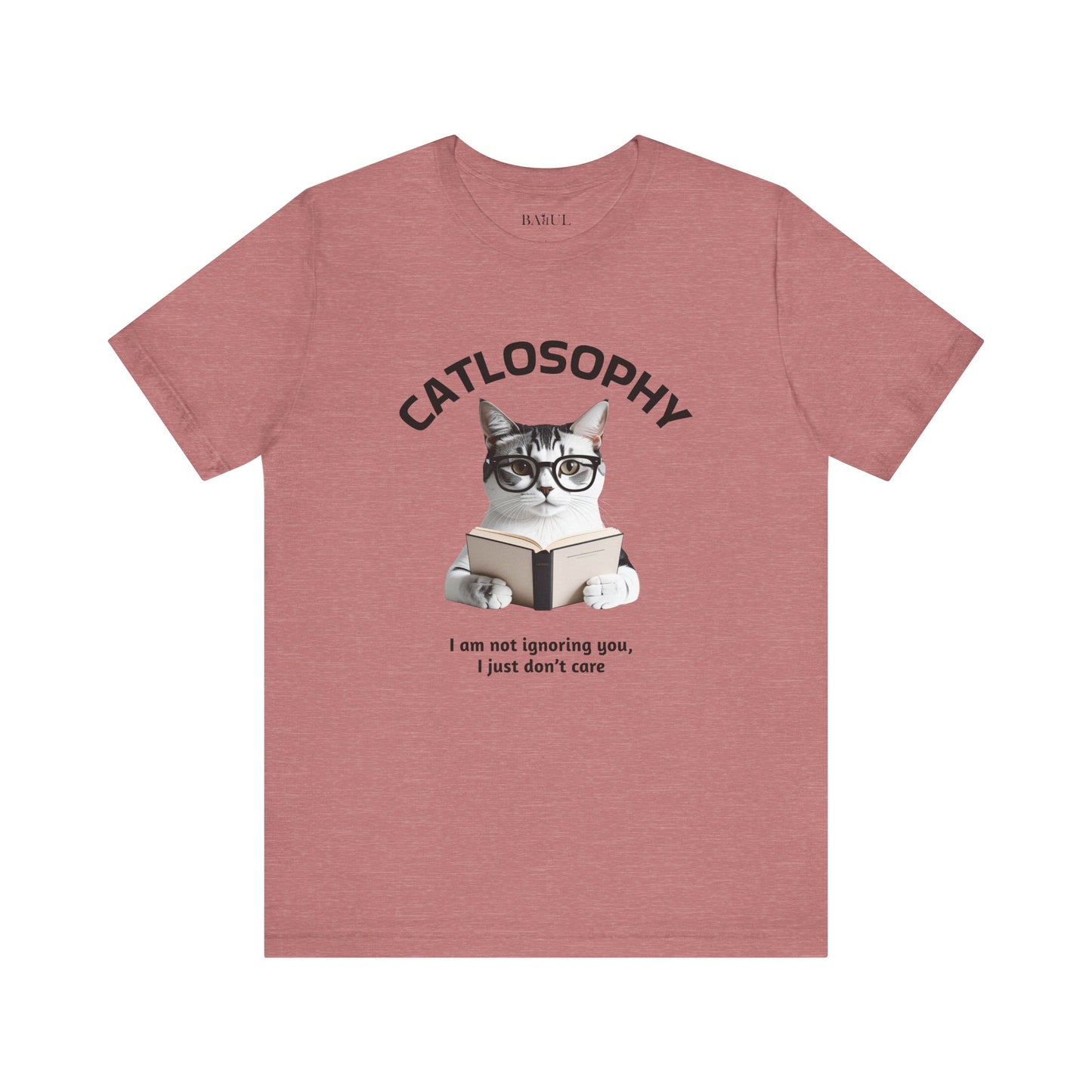Catlosophy Unisex Jersey Maglietta a maniche corte – Design "Non ti sto ignorando, solo che non me ne frega niente"