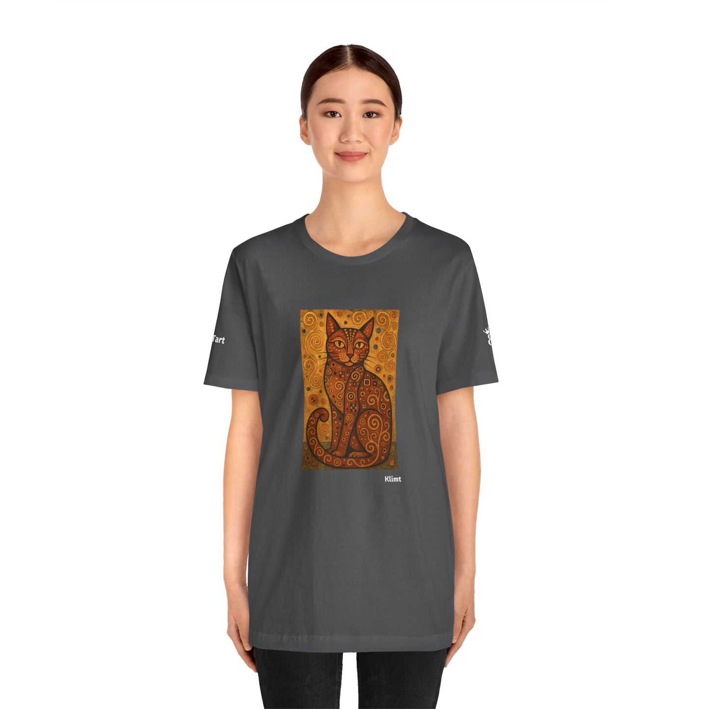 T-shirt unisex CATART - KLIMT - Arte classica, reinterpretata dai gatti.