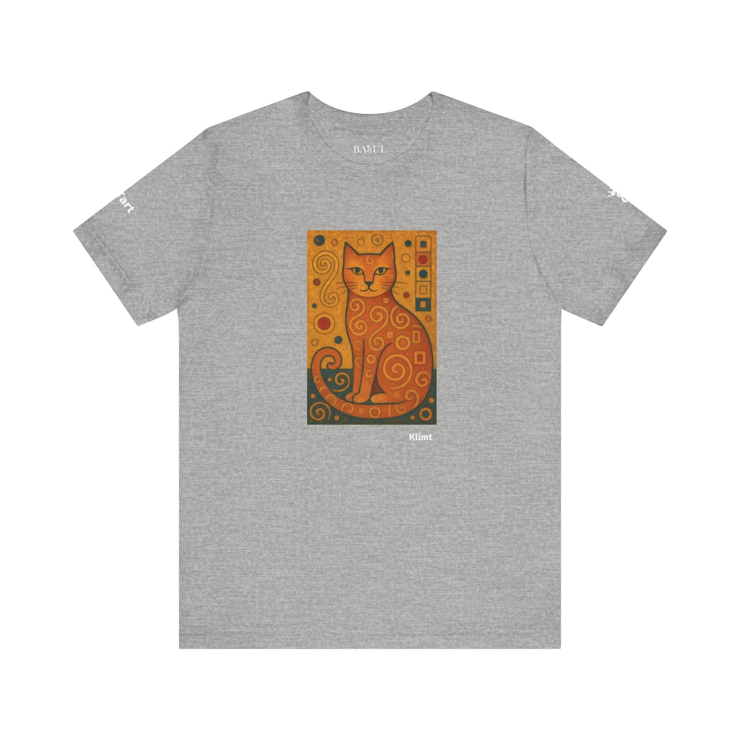 T-shirt unisex CATART - KLIMT - Dipinto iconico rivisitato con i gatti