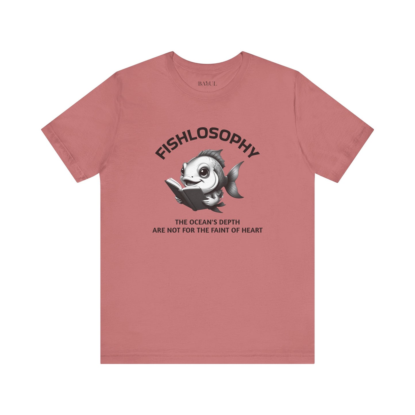Fishlosophy Unisex Jersey Maglietta a maniche corte – Vedi la vastità anche in piccoli spazi.