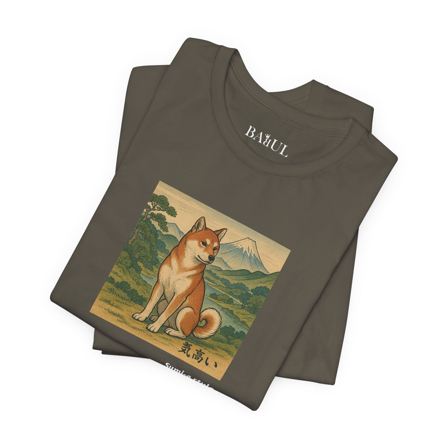 Unisex T-Shirt con cane DOGART - STILE SUMI-E - Dipinto iconico rivisitato con i cani