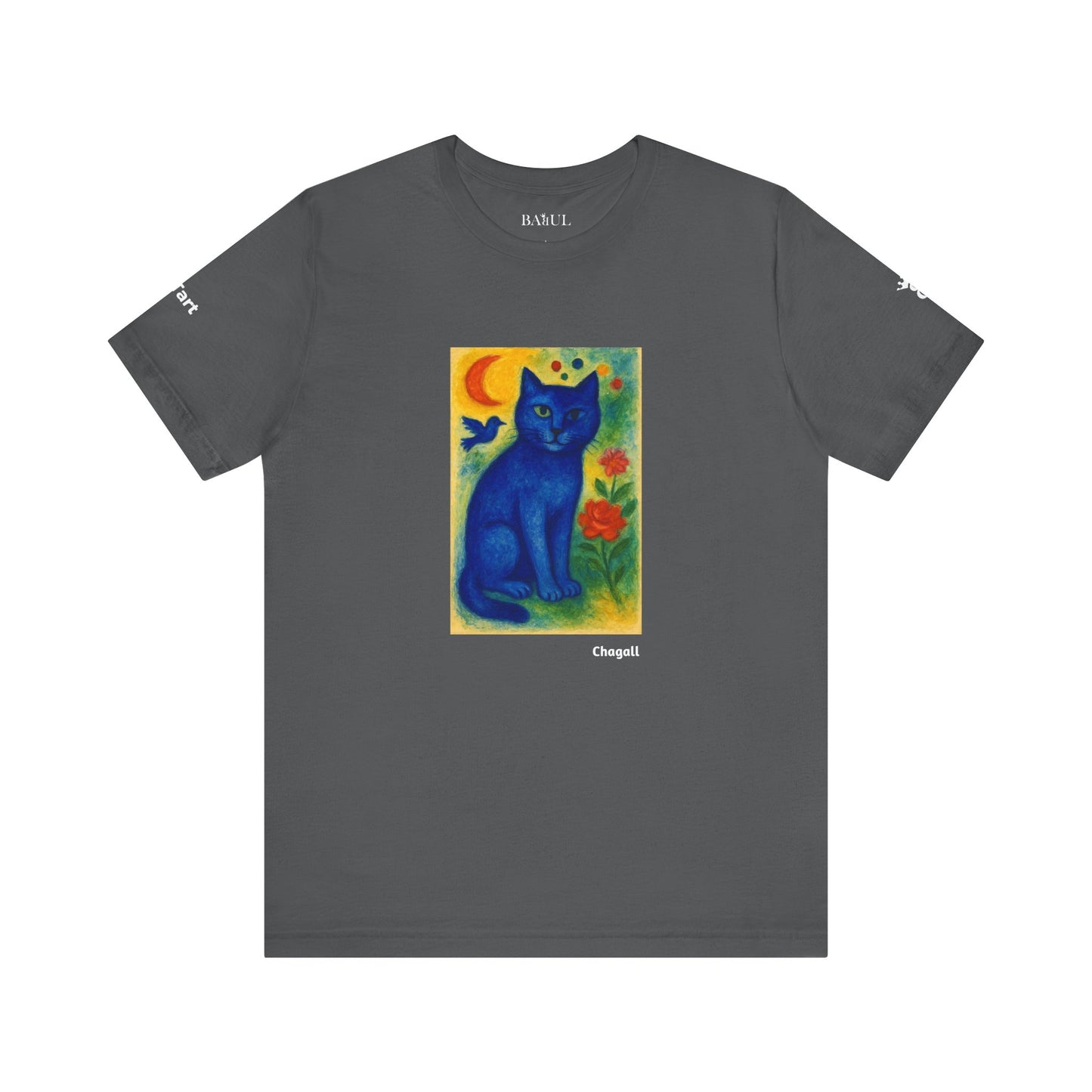 T-shirt unisex CATART - MARC CHAGALL - Un dipinto iconico rivisitato con i gatti