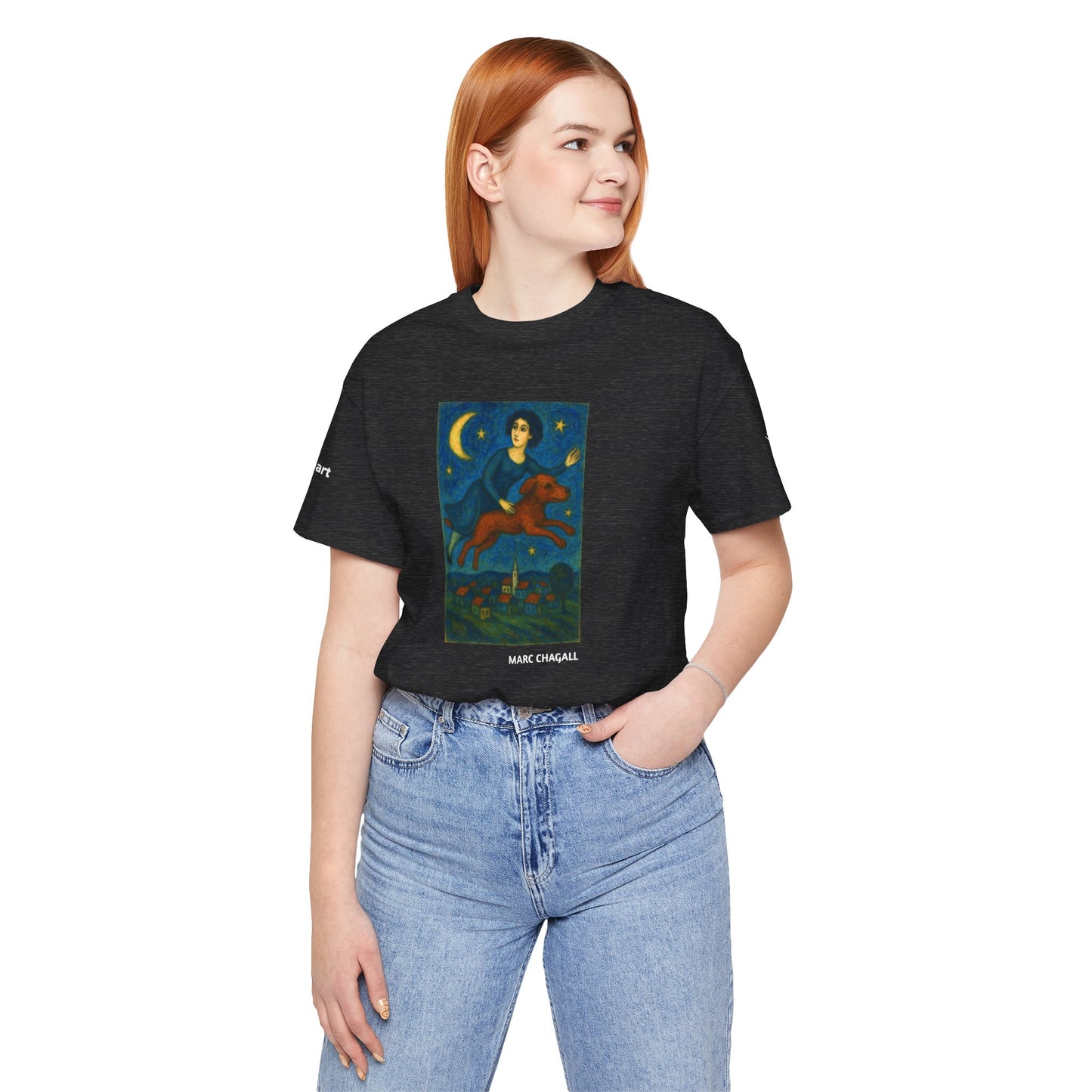 T-Shirt unisex  DOGART - MARC CHAGALL - Un dipinto iconico rivisitato con i cani