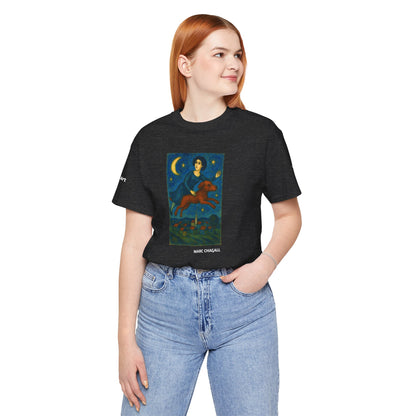T-Shirt unisex  DOGART - MARC CHAGALL - Un dipinto iconico rivisitato con i cani