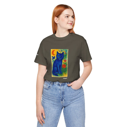 T-shirt unisex CATART - MARC CHAGALL - Un dipinto iconico rivisitato con i gatti