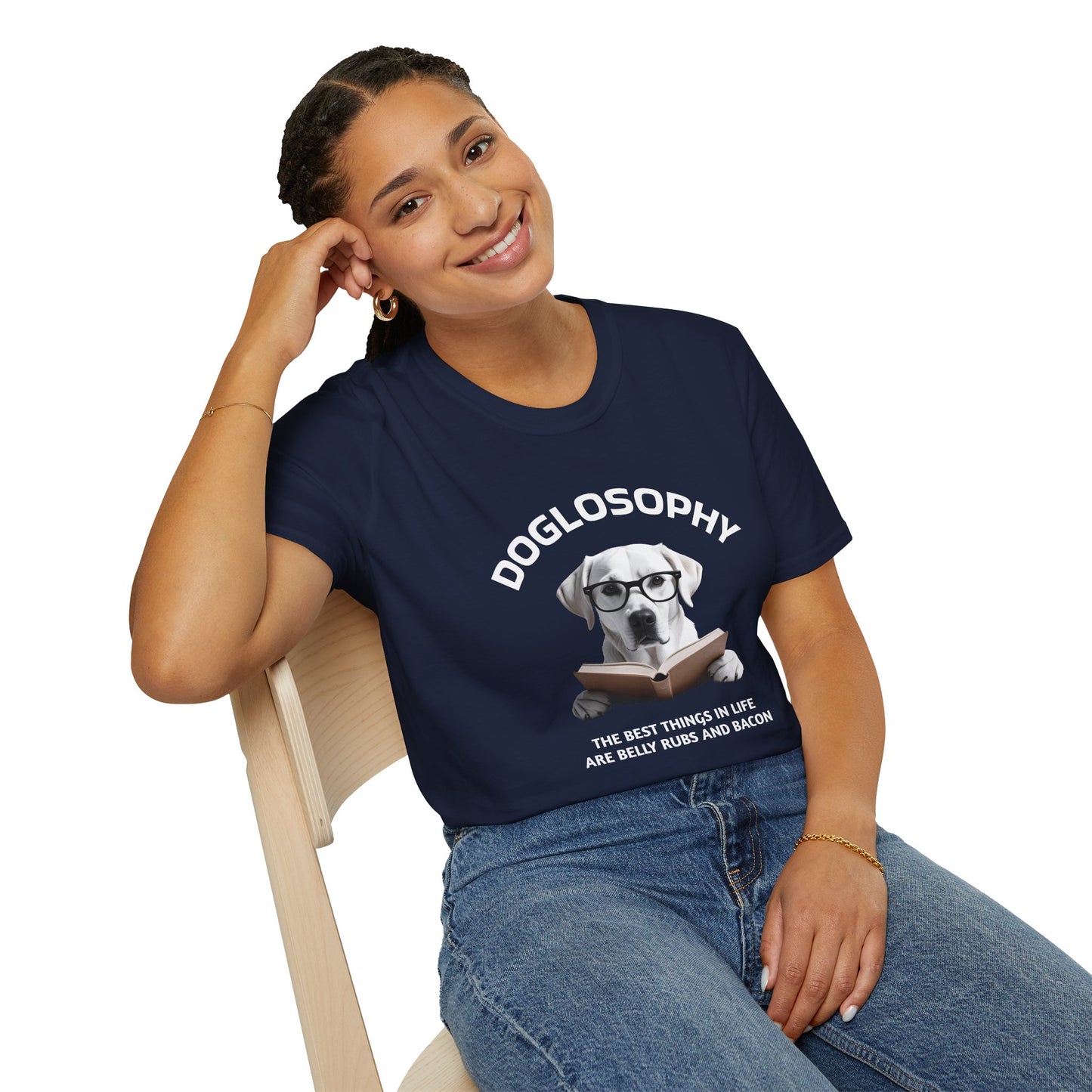 Doglosophy  Unisex Softstyle T-Shirt - "The Best Things in Life" Design