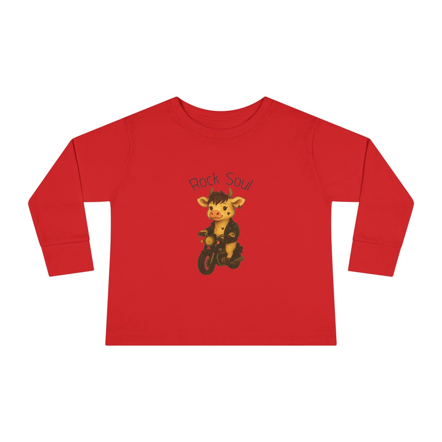 Magliette Rock Soul per bambini - Mucca - Animali dolci con un ritmo ribelle