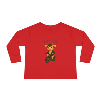 Magliette Rock Soul per bambini - Mucca - Animali dolci con un ritmo ribelle