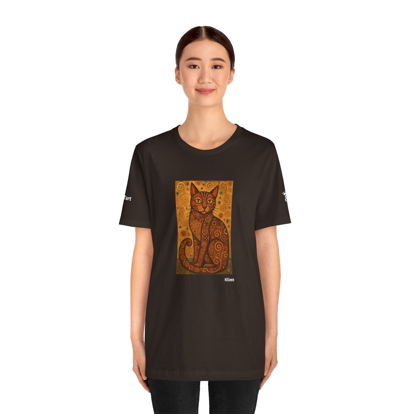 T-shirt unisex CATART - KLIMT - Arte classica, reinterpretata dai gatti.