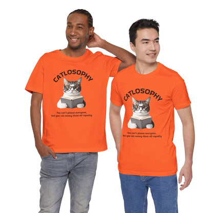 Catlosophy Unisex Jersey Maglietta a maniche corte – Design "Non puoi accontentare tutti"