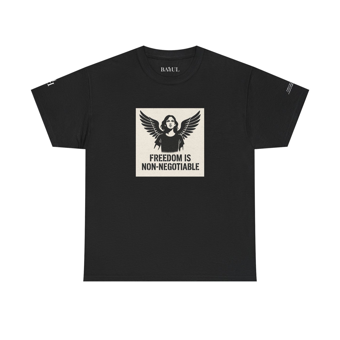 Rebel Graphic Tee - Unisex Heavy Cotton T-Shirt for the Wild at Heart. Rebel Tees, Born to Be Worn - FREEDOM IS NON-NEGOTIABLE